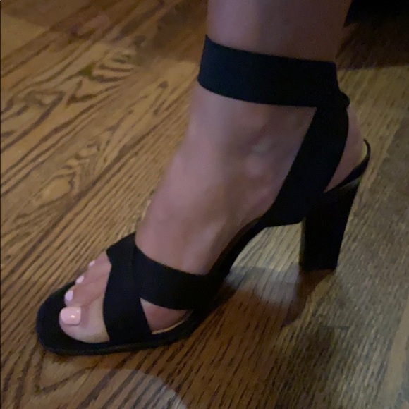 stretch fabric heels